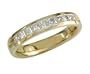 18k Yellow Gold 1/2ctw Princess-cut Diamond  Band (H, SI2)