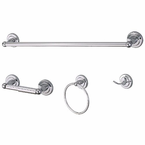 Ultra Hardware 27533 Nassau 4-Piece Bath Accessory Set, Chrome