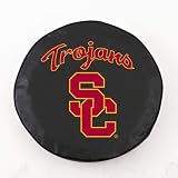 USC Trojans Tire Cover Color: Black, Size: Universal Large