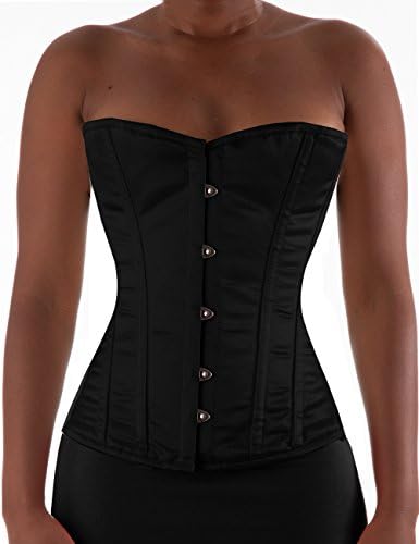 AB Corsetry Satin Black Halfbust Corset (6XL)40 "