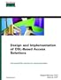Design and Implementation of DSL-Based Access Solutions (Core Technologies)