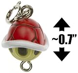 Red Koopa Shell ~0.7" Mini Figure - New Super Mario Bros Wii Zipper Pull/Charm Series (Japanese Import)IMAGE
