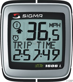 SIGMA BC1606L Bicycle Speedometer with Rear Wheel Harness