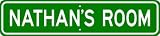 NATHAN ROOM SIGN - Personalized Gift Boy or Girl, Aluminum