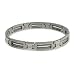 Jewelry : Eve's Addiction Mens Stainless Steel Bracelet w/ Gold- CLEARANCE-FINAL SALE