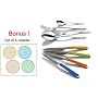 Color Handle Flatware, Set of 20