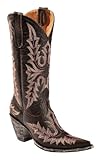 Old Gringo Women's Sharon Stitched Cowgirl Boot Pointed Toe Chocolate 11 M US