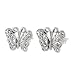 Sterling Silver Vintage Butterfly Earrings