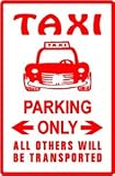 TAXI PARKING sign * street car transport