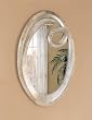 Q Frame Contemporary Oval Beveled Mirror In Silver Finish By Coaster Furniture