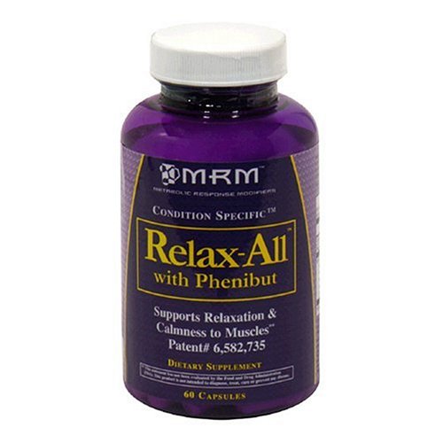 MRM Metabolic Response Modifiers Relax-All Capsules with Phenibut, 60-Count Bottles