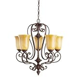 Chandelier 5 Lt Incandescent -