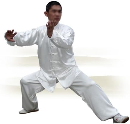 Tai Chi Uniform - luxurious Korean Silk, stretch TaiChi suits, Traditional Tai Chi Clothing for your Tai Chi Exercise, 12 colors and styles, Black, White, Red, Pink, Claret, Shocking Pink, Gold Yellow, Light Yellow, Mazarine, Lake Blue, Light Sky Blue, Lilac Purple, White with Red Cuff and Frogs Button