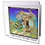 Londons Times Funny Bugs and Slugs Cartoons - Typical Bee Garage Sales - Greeting Cards-12 Greeting Cards with envelopes