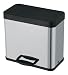 Kitchen & Housewares : Stainless Steel Trento 19 Double Separation Recycling Pedal Waste Bin