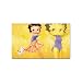 Sticker (Rectangular) of Vintage Art Deco Betty Boop with Dog Pudgy