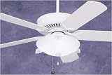 Emerson Fans CF4800WW 50 Premium Designer Indoor Appliance White Ceiling Fan w/ B52WW Blades
