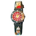 Baby Watch - Montre enfant - Gar�on - Zip Chevalier - La montre p�dagogique - Plastique gomme gris avec dessins 3D - Avec m�thode d'apprentissage