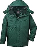 自重堂 JICHODO 防水防寒ハーフコート(フード付) 48463 グリーン 4Lサイズ