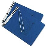 ACCO 54113 Pressboard Hanging Data Binder, 9-1/2 x 11 Unburst Sheets, Dark Blue, Carton of 25