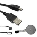 KONICA USB 2.0 male to mini B 4-pin male Equivalent USB-100 Interface cable with Ferrite Core for Select DiMAGE 5 / 7 / 7 I / 7hi / 2330 / e203 Series Digital Cameras ***Includes Cleaning Blower Brush