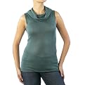 Mossimo® Black: Sleeveless Drape-Neck Sweater- Sea Fare