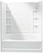 STERLING 71100117-0 Ensemble Bath Tub and Shower Kit, 60-Inch x 36-Inch x 72-Inch, White