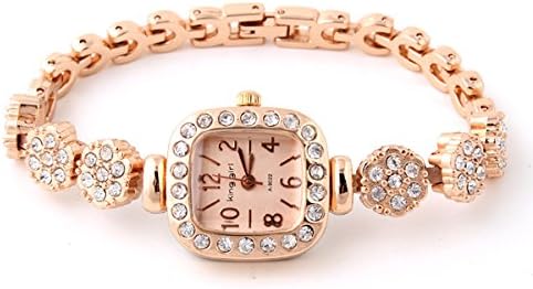 Women's Alloy Steel Case Rhinestone Dress Quartz Watches (QG03 gold `)