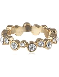 T Tahari Crystal Circle Band Ring, Size 7