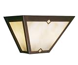Los Pinos Wall Sconce with Honey Beige Art Glass