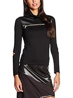 Palmetto Camiseta Manga Larga (Negro)