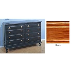 Alligator Enterprises 12300SHO Stars Eight Drawer Dresser in Honey