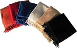Throw Blanket in 100% Premium Bhaju Pashmina 4 Ply 50x100