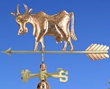 COPPER SILLY COW WEATHERVANE W/DIRECTIONALS BHF040