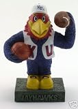 Kansas University Jayhawks Basketball & Football Chalktalk Mascot Figure