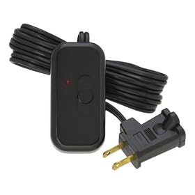 Lutron TT-300NLH-BL Credenza Lamp Dimmer Black by Lutron