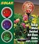 RED Solar Garden Globe or Ball Stake Psychadelic & Color Changing