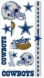 Dallas Cowboys Temporary Tattoos - SET OF 6 - Sports Merchandise