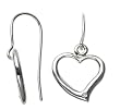 Sterling Silver Floating Heart Earrings