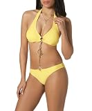 Baby Phat - Mock 2 Piece Halter w/ Scoop Bottom Set by Baby Phat