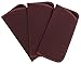 3 Pack Faux Leather Eyeglass Slip Cases In Navy Gray Black Burgundy Hunter Green