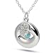 Evil Eye Enamel Hamsa Charm CZ Sterling Silver Fashion Necklace