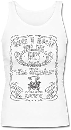 Guns N' Roses Popular Card Tank Top Tee Shirt for Women S White