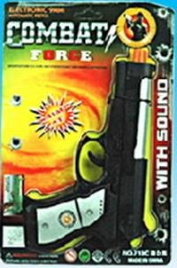 Combat Semi Automatic Toy Pistol Gun With Pull Back Motion And Sound