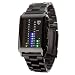 DeTomaso Trend Bin�r LED-Uhr Spacy-Timeline Edelstahlarmband Schwarz G-30723B
