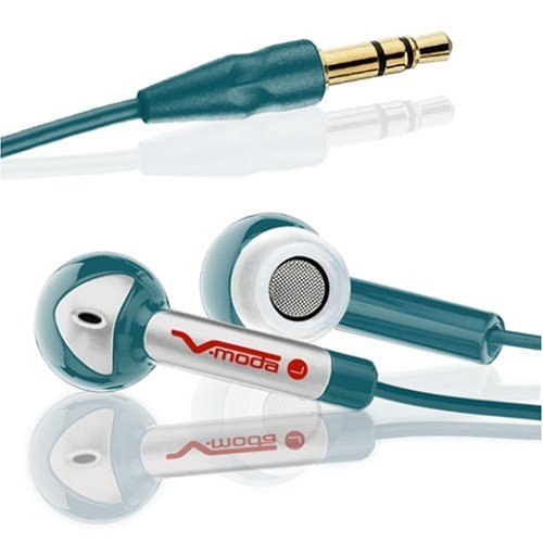 Electronics: V MODA Bass Freq Earbuds   Blue Steel
