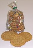 Gourmet Food : Scott's Cakes 1/2 lb. Peanut Butter Cookies in a Parrotville Bag