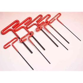 8 Pc Allen Wrenches Set 6 Length, T-handle, SAE by