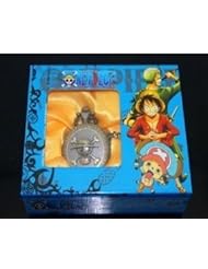 One Piece Skull Figure Pocket Watch with chain,gift box