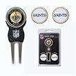 Team Golf 31845 New Orleans Saints Divot Tool Pack with Signature tool